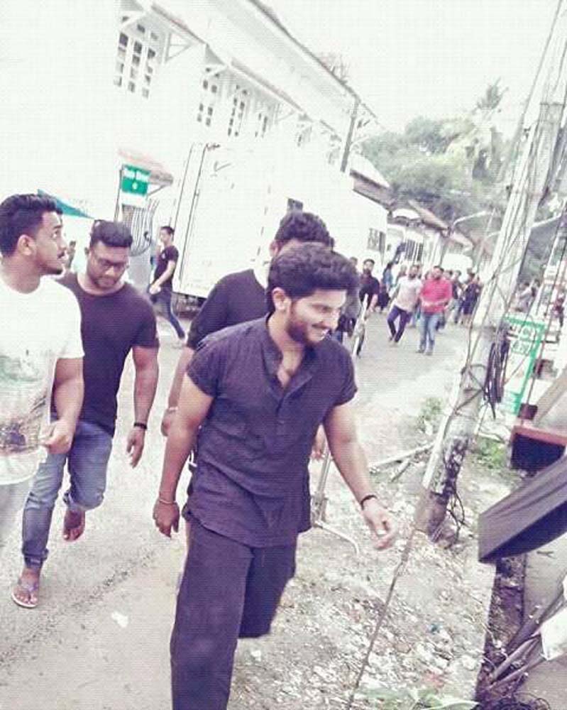 Dulquer at Solo Malayalam movie location