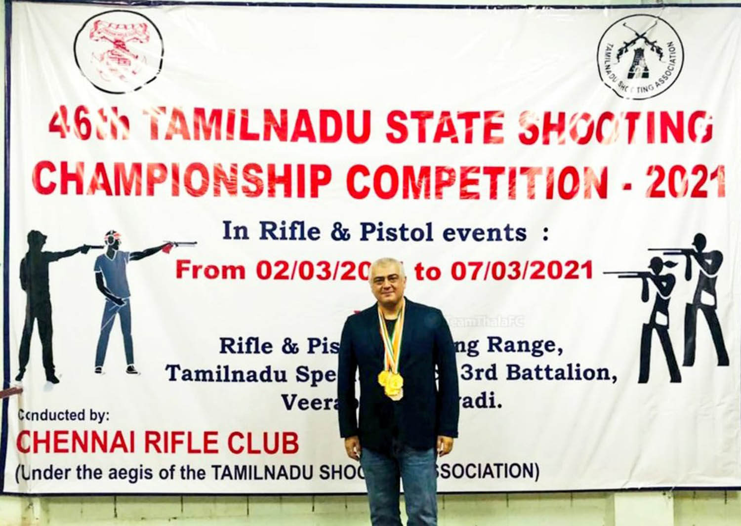 Tamil superstar Ajith,tamil actor ajith latest news,thala ajith latest news,46th Tamil Nadu State Shooting Championship,Tamil Nadu State Shooting Championship,latest kollywood film news,latest tamil cinema news,tamil film industry,ajith 46th Tamil Nadu State Shooting Championship