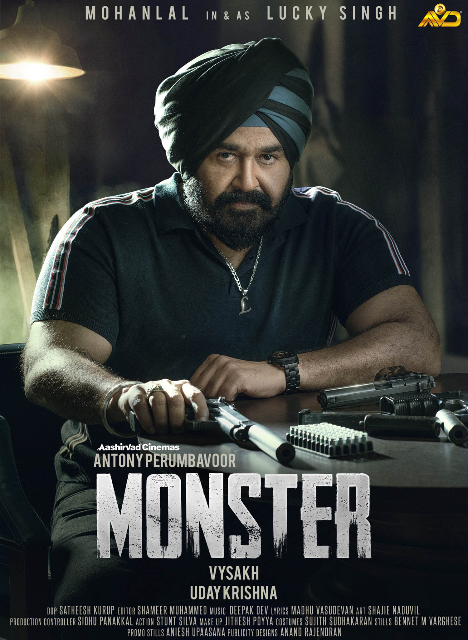Monster,mohanlal,director vysakh,Monster mohanlal upcoming film,mohanlal latest news,Mohanlal as Lucky Singh in monster,,mohanlal's Sikh character,latest malayalam film news,monster malayalam movie