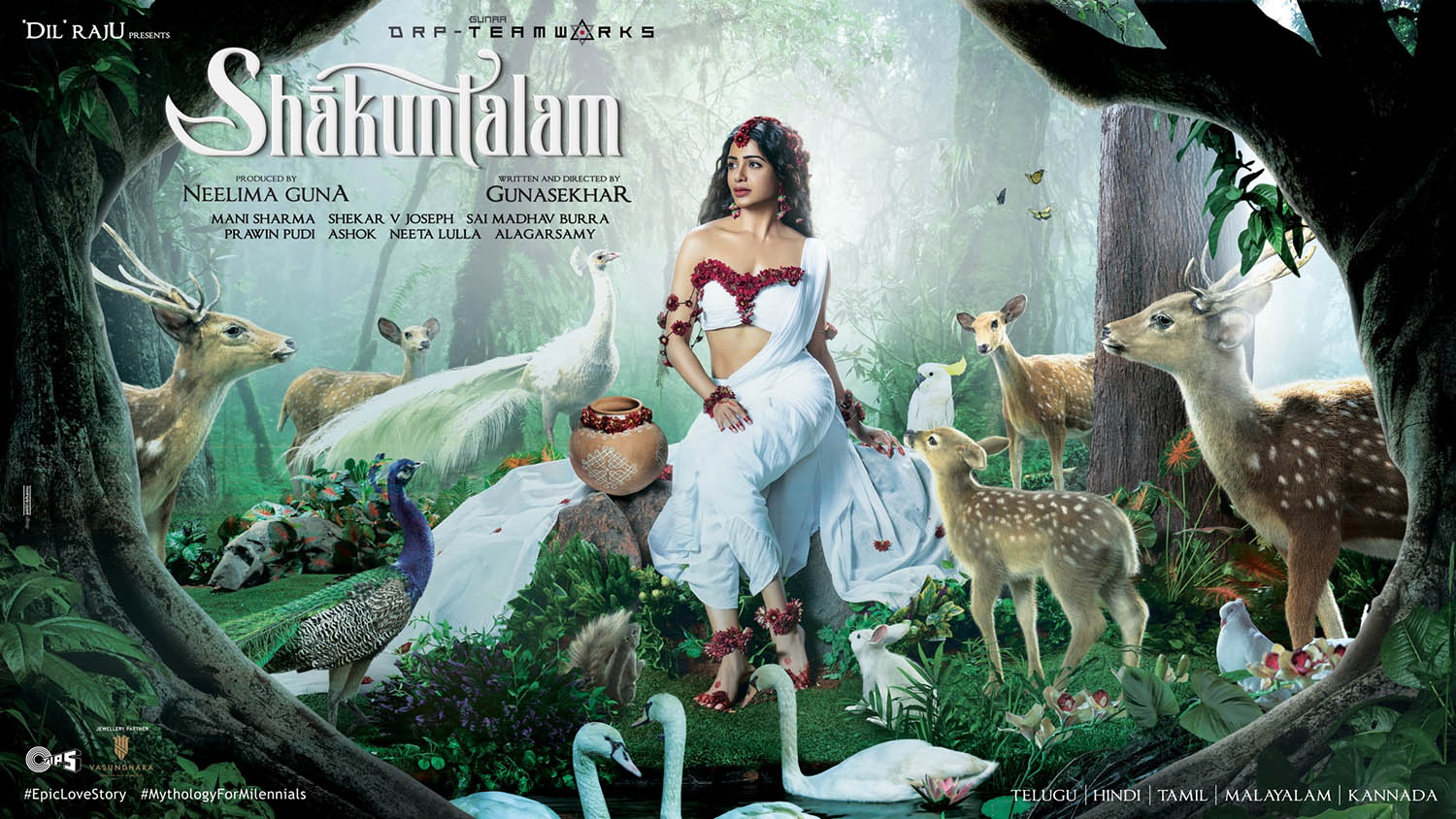 Shaakuntalam,Shaakuntalam first look,samantha's Shaakuntalam movie,samantha as Shakuntala,Shaakuntalam movie,samantha latest news,samantha's pan indian film