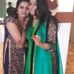 Kavya Madhavan and Sheelu Abraham at Anoop Menon's Wedding Reception-Onlookers Media