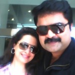 Anoop Menon with Shema Alexander-Malayalam Stars with family-Onlookers Media