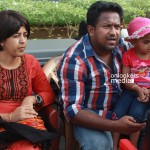Director Roopesh Peethambaran with family at You Too Brutus Location-Onlookers Media (1)