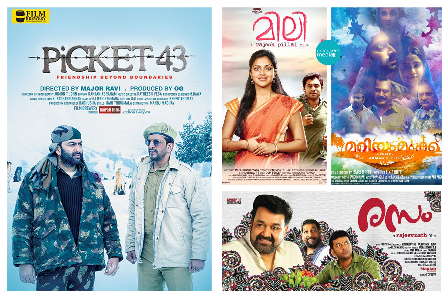 Malayalam Cinema crawling in the beginning of 2015-Malayalm movies of 2015-Prithviraj-Nivin Pauly-Amala Paul-Onlookers Media