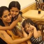 Poornima Indrajith with daughters-Onlookers Media