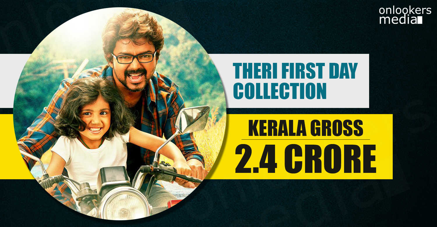Theri First Day Collection Report - Kerala