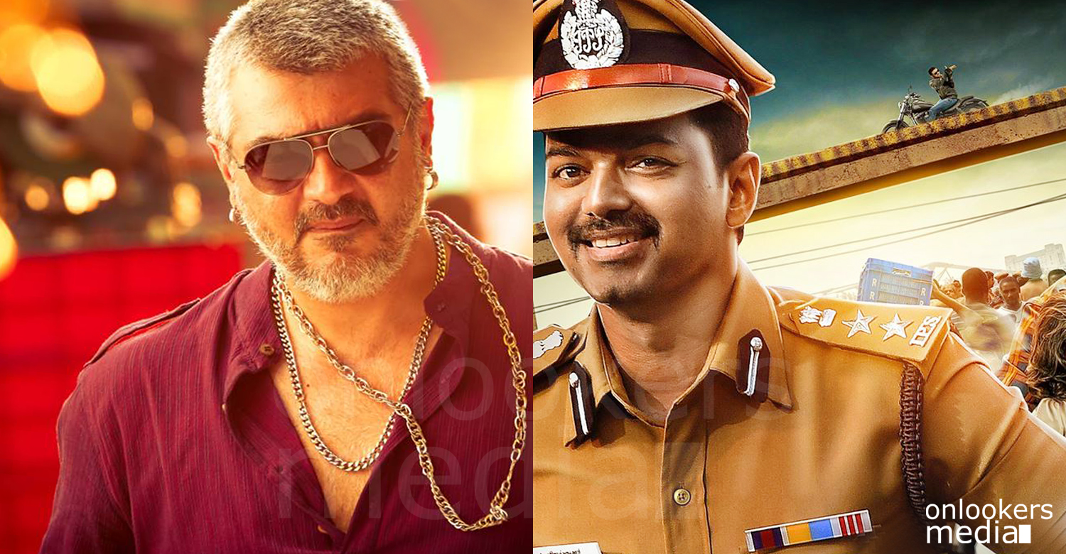 Theri first day collection, theri vijay, theri collection report, vijay in theri, theri break vedalam collection, ajith vijay