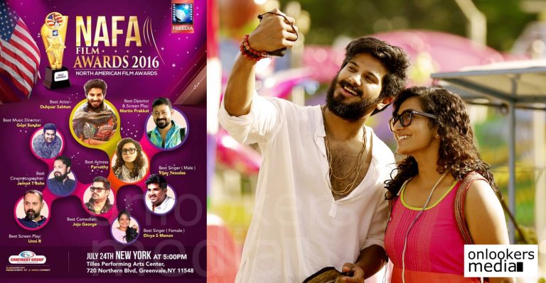 Dulquer movie Charlie had dominated the North American Film Awards