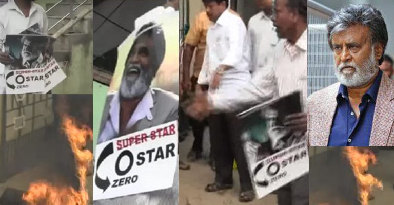 Protest against Kabali release: Rajinikanth’s effigies burnt in Chennai