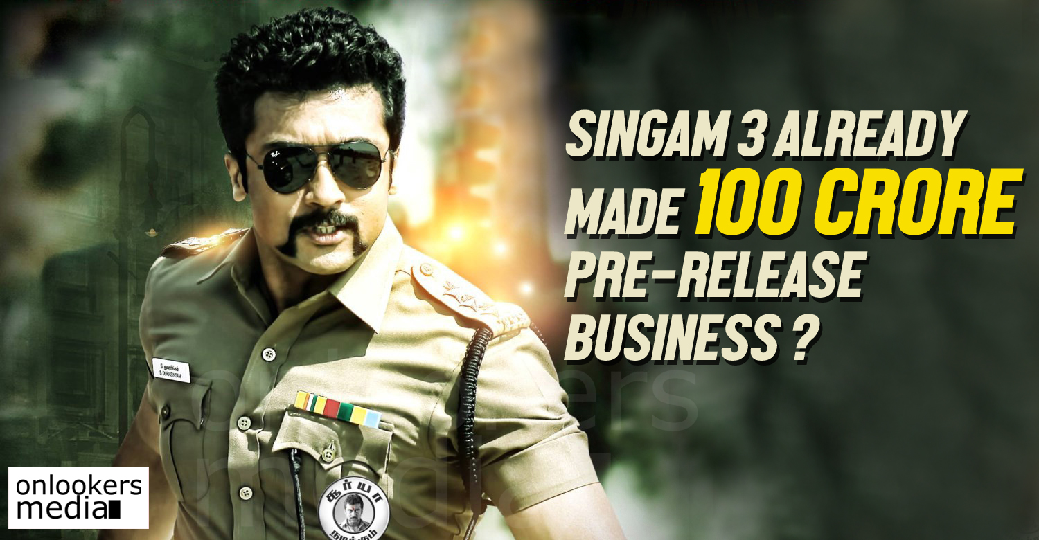Singam 3, Suriya singam, Singam 3 100 crore collection, singam pre release business, Singam 3 collection, 100 crore club