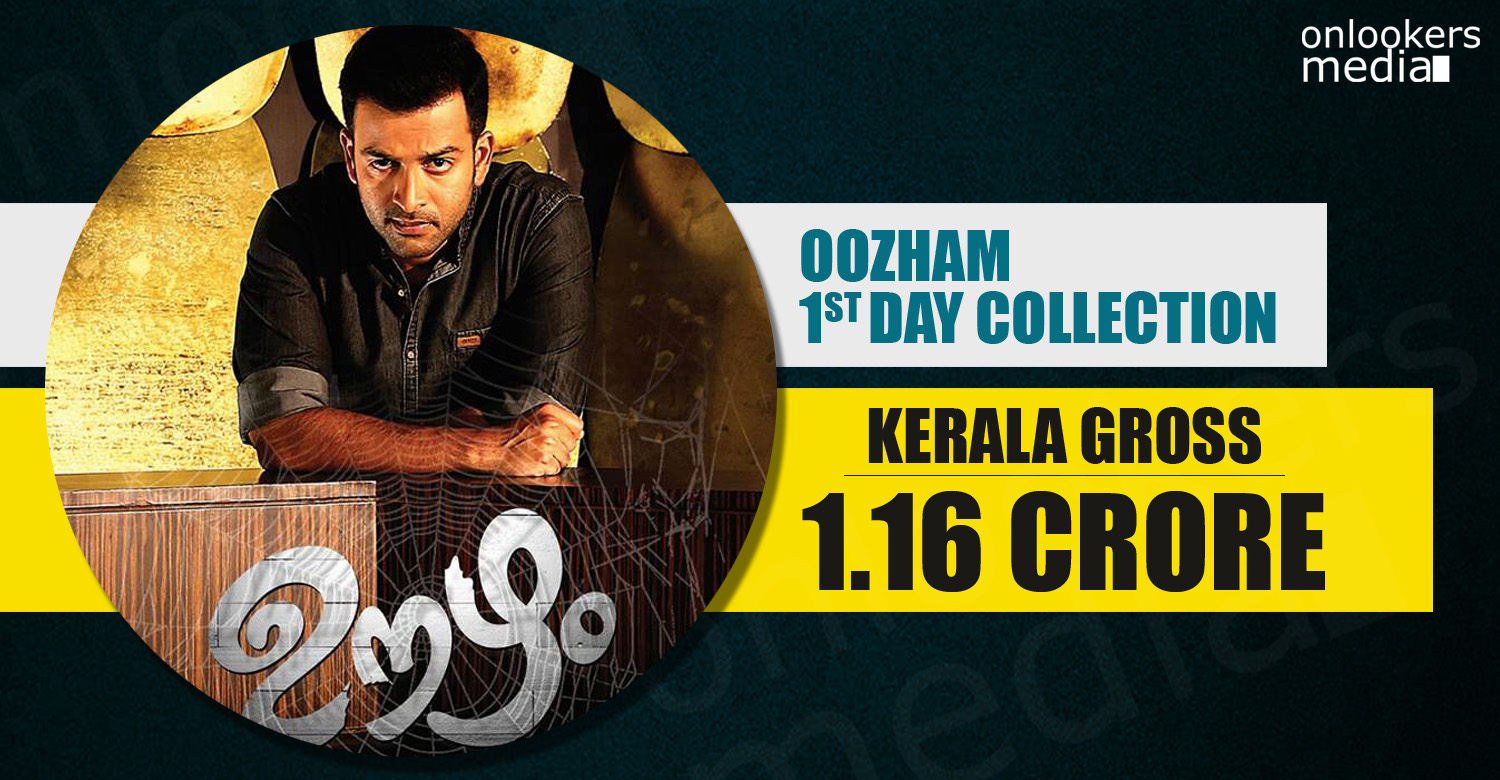 Kerala Box Office collection of oozham, oozham collection report, oozham first day collection, prithviraj hit flop movies, oozham hit or flop,