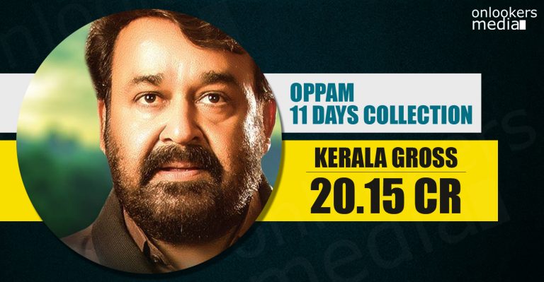 Oppam Collection Report : Fastest Malayalam movie to cross 20 crore mark