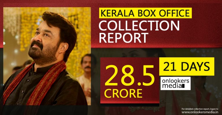 Kerala Box Office : Oppam Collection Report 21 Days