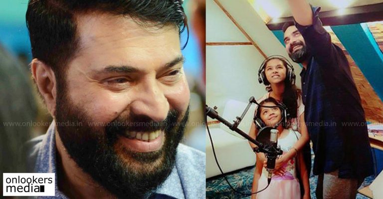 Indrajith’s daughters sing for Mammootty movie The Great Father