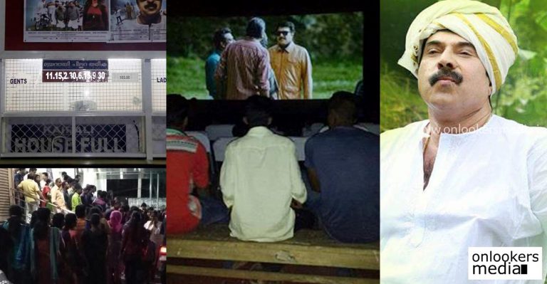 Housefull shows all over for Megastar Mammootty movie Thoppil Joppan
