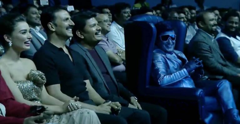 Two Rajinikanth(s) stun the audience during 2.0 first look launch event