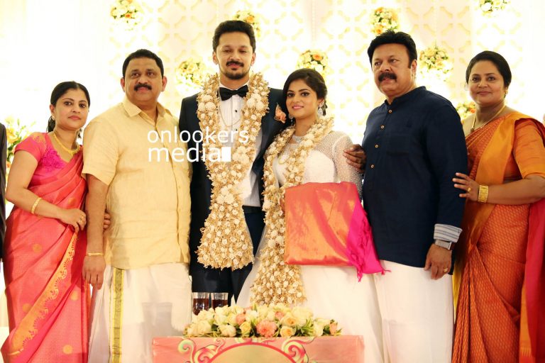 Lalu Alex’s son Ben Lalu Alex-Meenu Cyril wedding stills