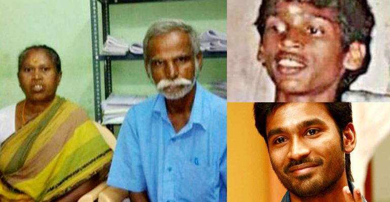 Paternal claim; Old couple demands monthly Rs 65,000 from Dhanush