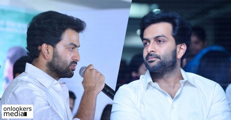 Prithviraj requests media not to ambush when actress returns back to work after the attack