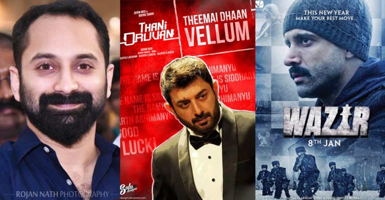 Fahadh Faasil was offered the villain roles in Thani Oruvan and Wazir