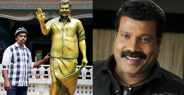 A memorial for Kalabhavan Mani in his hometown