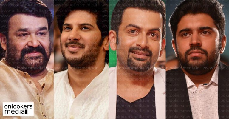 High expectations for Mohanlal, Dulquer Salmaan, Prithviraj and Nivin Pauly