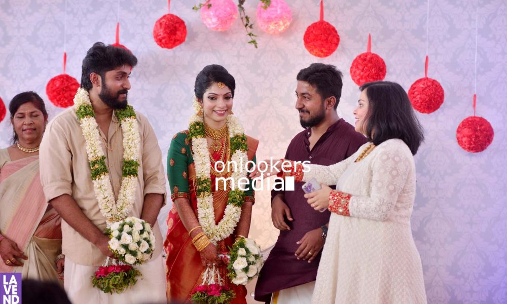 Dhyan Sreenivasan, Dhyan Sreenivasan wedding stills photos, arpita sebastian, Dhyan Sreenivasan marriage photos, sreenivasan family, vineeth sreenivasan wife