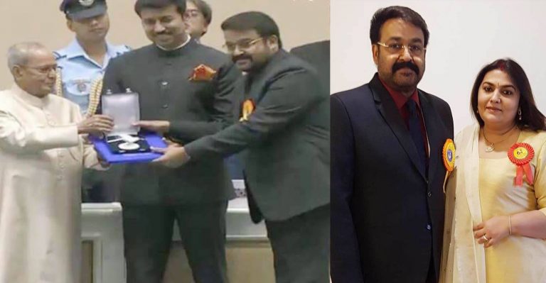 Standing ovation for Mohanlal at the 64th National Film Awards ceremony