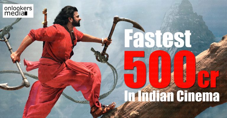 Baahubali 2 is now the fastest Indian movie to breach the 500 crore mark