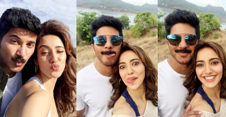 Neha Sharma’s selfie with Dulquer Salmaan from the sets of Solo