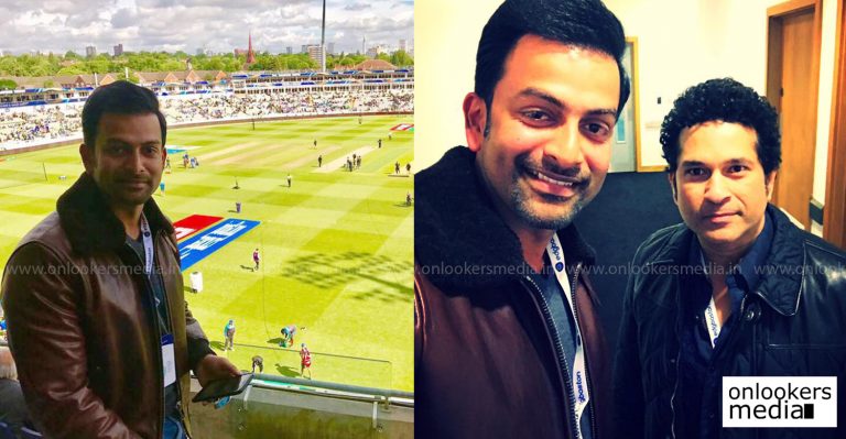 Prithviraj meets ‘God’ Sachin Tendulkar