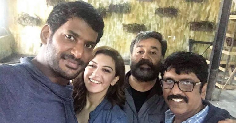 Vishal’s selfie with the complete actor from the sets of Villain
