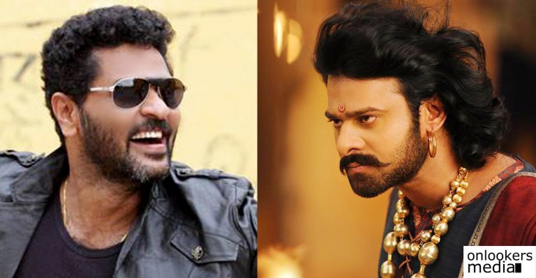 Baahuabli star Prabhas to play the lead in Prabhudeva’s film