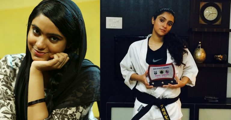 Basheerinte Premalekhanam actress Sana Althaf is a black belt holder now!