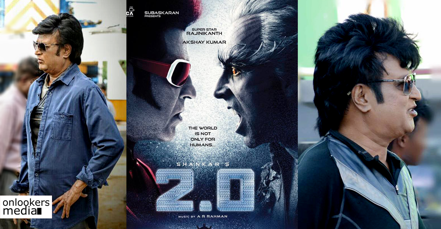 Rajinikanth new movie , Rajinikanth new stills, Rajinikanth 2.0 record , Rajinikanth Akshay Kumar 2.0 , Akshay Kumar new tamil movie ,Akshay Kumar 2.0 , Shankar movie , Shankar 2.0 , Shankar Enthiran , Enthiran 2