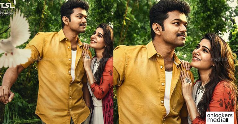 Second single from Mersal tomorrow; Here’s a new poster featuring Vijay and Samantha
