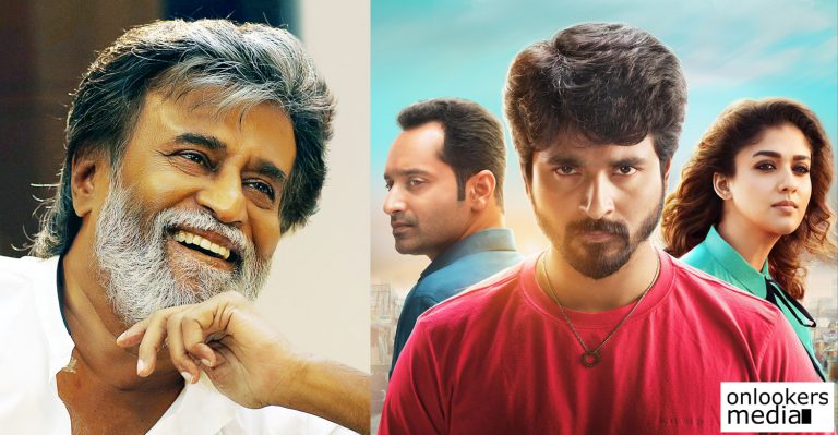 Rajinikanth highly impressed by Velaikkaran; congratulates the team for their success!