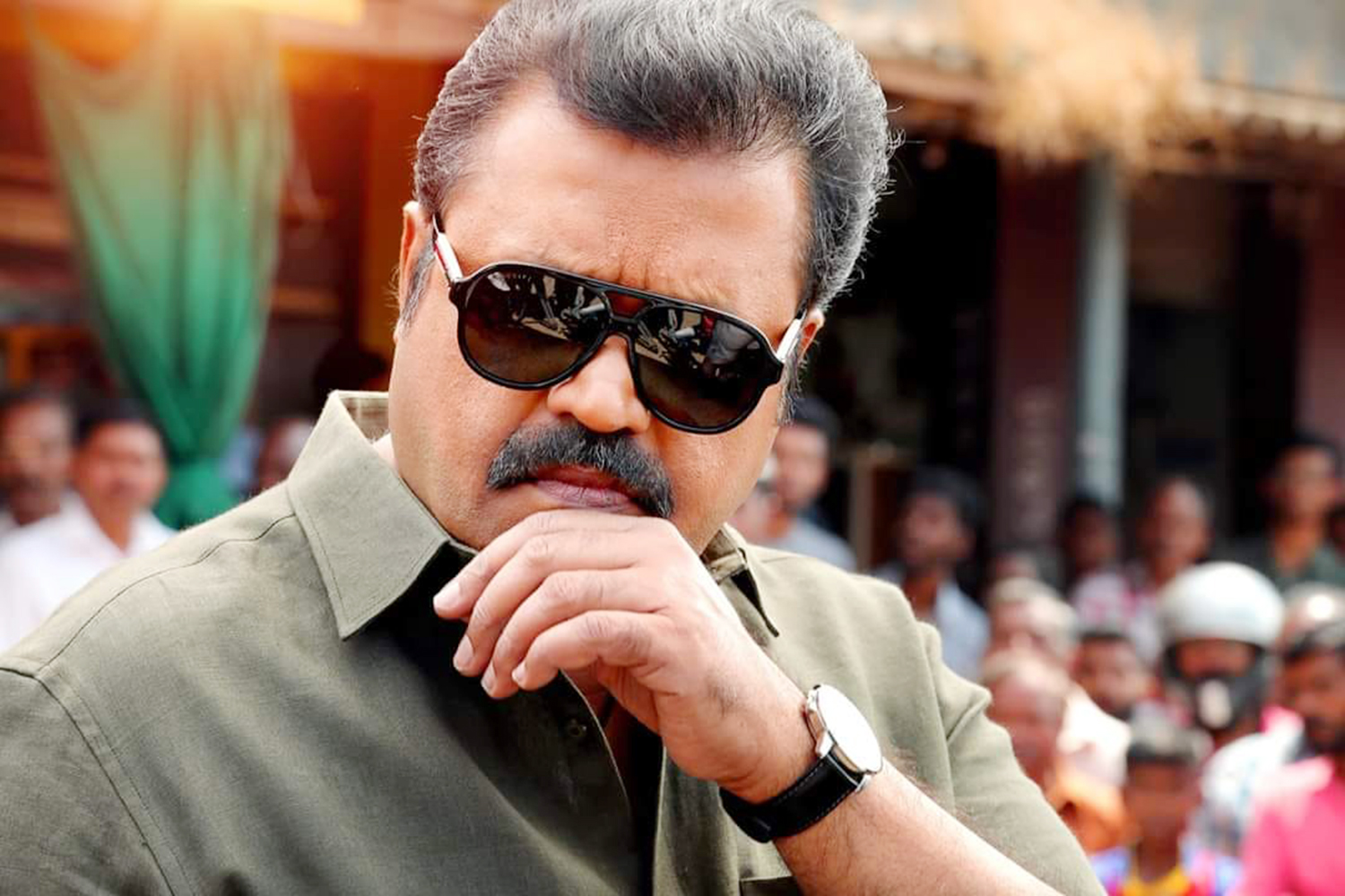 Suresh Gopi's stylish look from Kaaval grabs attention!