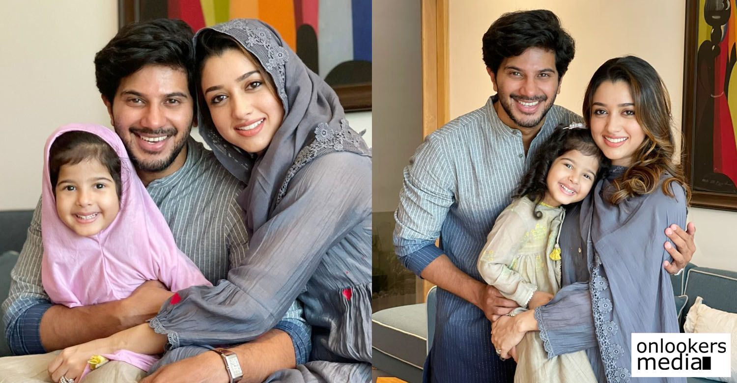 dulquer salmaan with family,dulquer salmaan family photos,dulquer salmaan family,dulquer salmaan eid wishes,dulquer salmaan wife,dulquer salmaan daughter,dulquer salmaan with wife and daughter,dulquer salmaan eid special image,dulquer salmaan family new images,dulquer salmaan latest image
