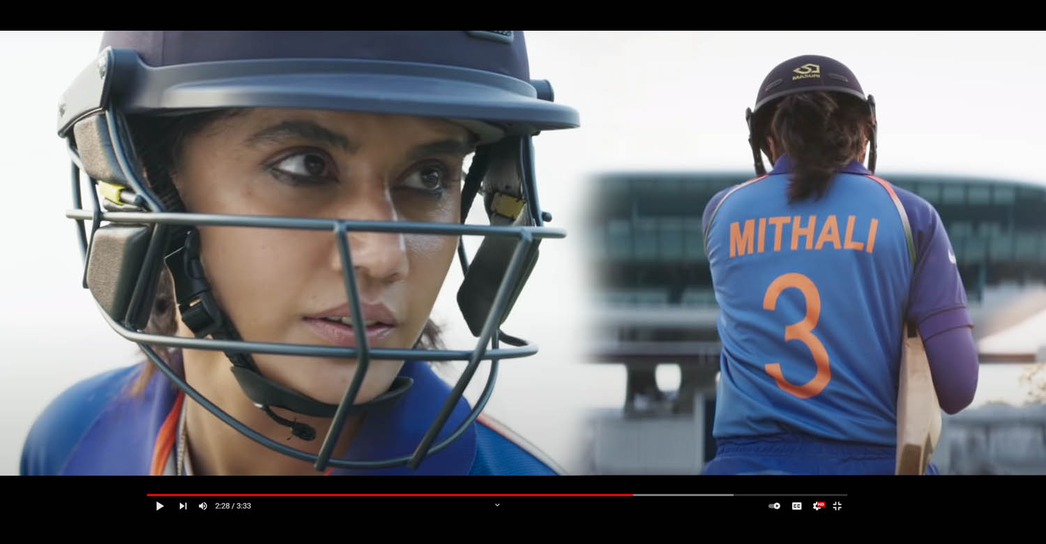 Shabaash Mithu,teaser of Taapsee Pannu's Shabaash Mithu,Taapsee Pannu's Shabaash Mithu,biopic of Mithali Raj,biopic film Mithali Raj,Taapsee Pannu
