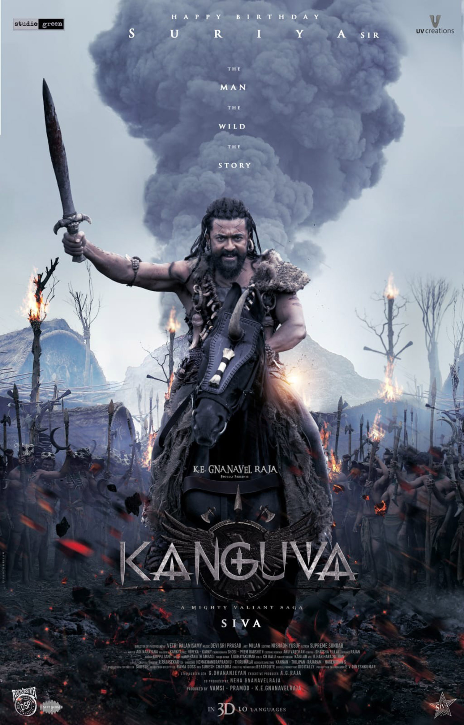 The first-look poster for Suriya’s Kanguva is out and going viral.