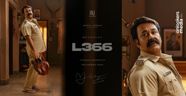 Mohanlal–Tharun Moorthy Film L366 First Look Unveiled; Mohanlal Plays Sub-Inspector Laulajan